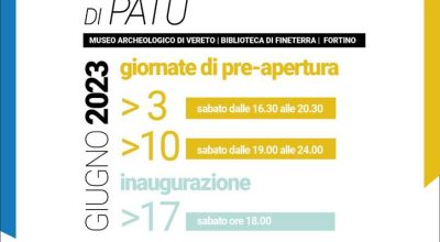 MUSEO ARCHEOLOGICO DI VERETO - BIBLIOTECA DI FINETERRA - FORTINO. INAUGURAZIONE