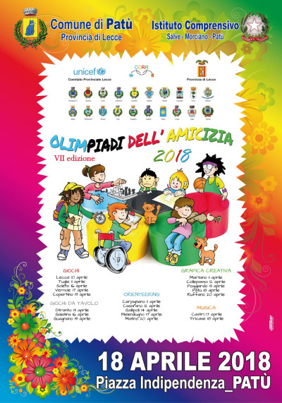 OLIMPIADI DELL'AMICIZIA 2018 - Mercoledì 18 Aprile - Piazza Indipendenza