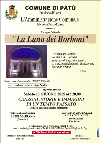 1° Rassegna Culturale La Luna dei Borboni SECONDO EVENTO