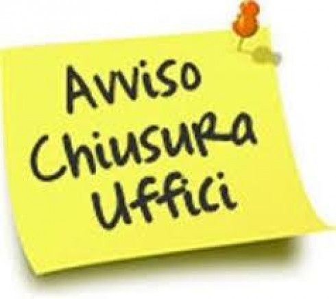 AVVISO CHIUSURA UFFICI COMUNALI PER IL GIORNO 24 GIUGNO 2026