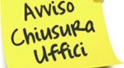 AVVISO CHIUSURA UFFICI COMUNALI PER IL GIORNO 7 GENNAIO 2022