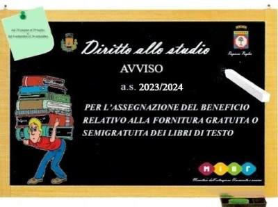 AVVISO PER L’ASSEGNAZIONE DEL BENEFICIO RELATIVO ALLA FORNITURA GRATUIT...