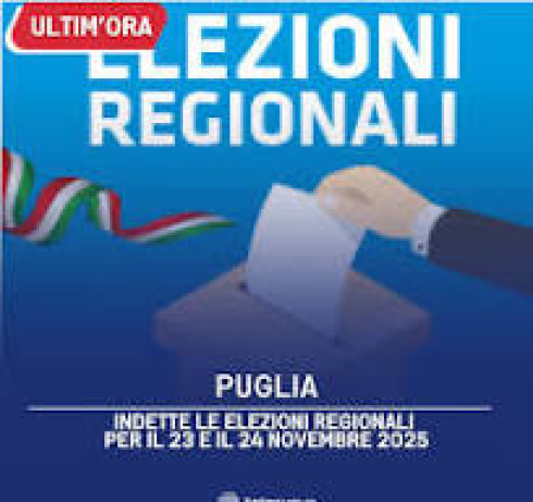 ELEZIONI REGIONALI DEL 23 E 24 NOVEMBRE 2025