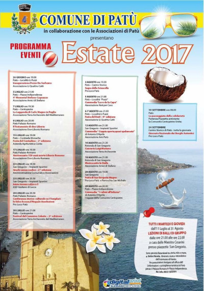 PROGRAMMA MANIFESTAZIONI ESTATE 2017