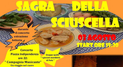 7° EDIZIONE DELLA SAGRA DE LA SCIUSCELLA - 3 AGOSTO ORE 19:30