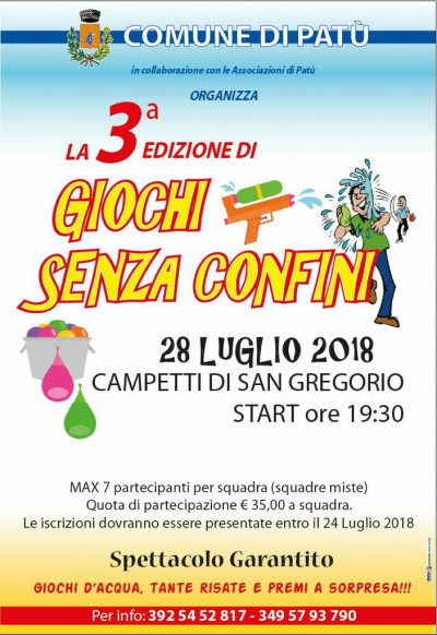 3° EDIZIONE DI GIOCHI SENZA CONFINI