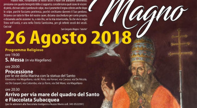 FESTEGGIAMENTI RELIGIOSI E CIVILI IN ONORE DI SAN GREGORIO MAGNO
