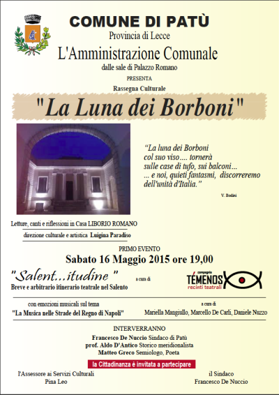 1° Rassegna Culturale La Luna dei Borboni PRIMO EVENTO