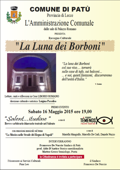 1° Rassegna Culturale La Luna dei Borboni PRIMO EVENTO 