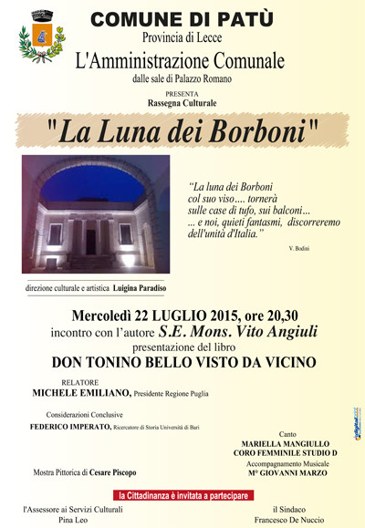 1° Rassegna Culturale La Luna dei Borboni TERZO EVENTO 