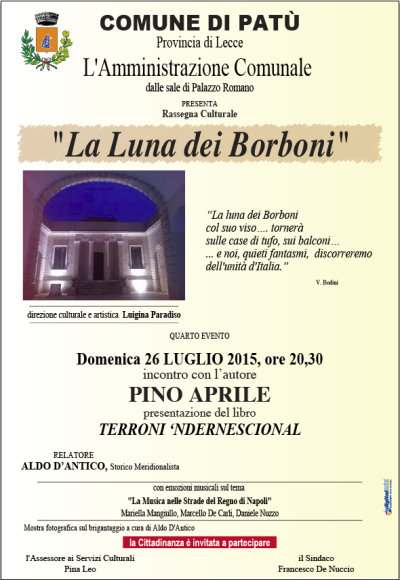 1° Rassegna Culturale La Luna dei Borboni QUARTO EVENTO