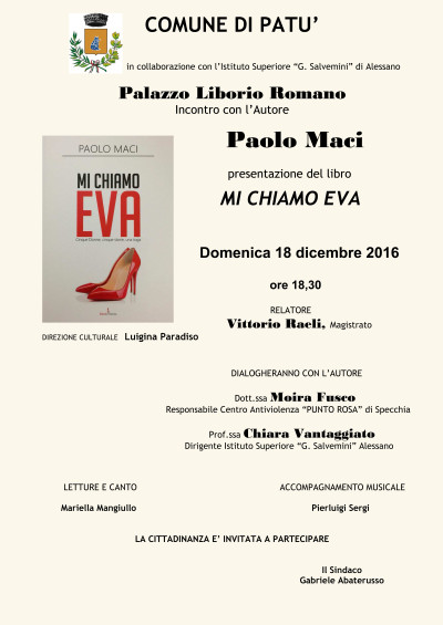 Presentazione del libro Mi chiamo Eva di Paolo Maci