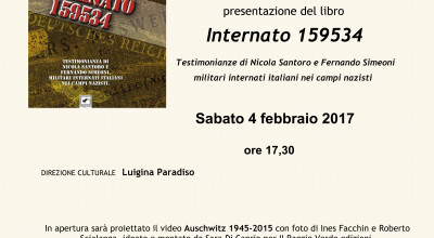 Presentazione del libro Internato 159534 di Nicola Santoro