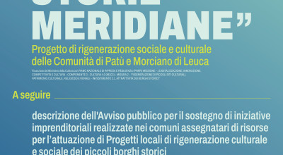 STORIE MERIDIANE presentazione del progetto alla cittadinanza