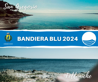 Bandiera Blu 2024 a Patù per le spiagge di Felloniche e San Gregorio