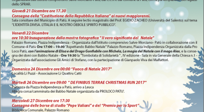 PROGRAMMA MANIFESTAZIONI LA MAGIA DEL NATALE 2017