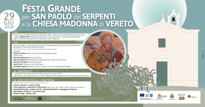 FESTA GRANDE per SAN PAOLO dei SERPENTI e la CHIESA MADONNA di VERETO