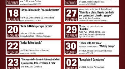 NATALE A PATU' . 7 DICEMBRE - 7 GENNAIO