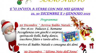 PROGRAMMA FESTIVITA' NATALIZIE DELL'ASSOCIAZIONE PRO LOCO PATU' APS