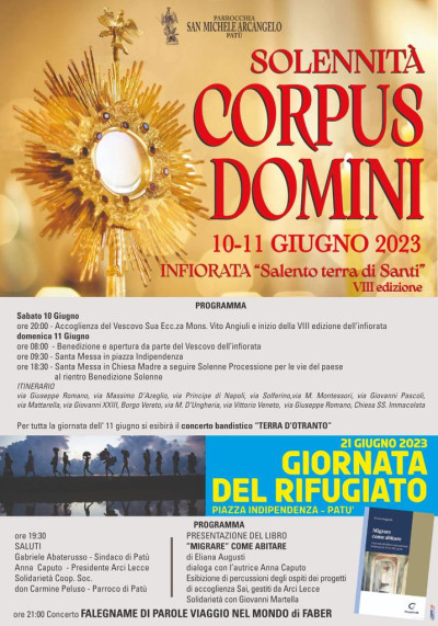 SOLENNITA' CORPUS DOMINI - INFIORATA Salento terra di Santi VIII ...