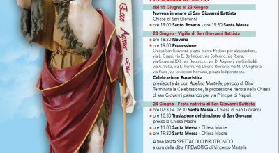 Solenni festeggiamenti San Giovanni Battista