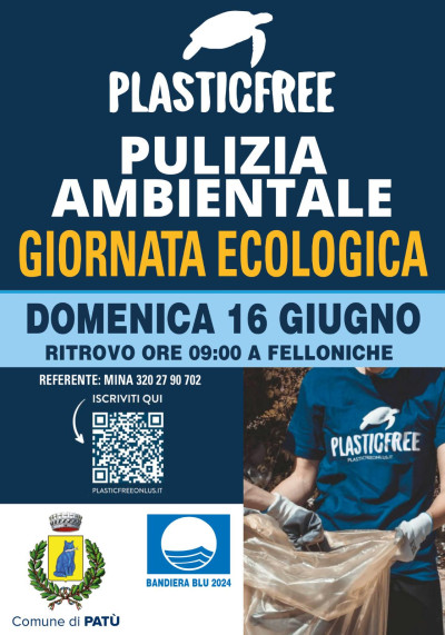 PLASTICFREE PULIZIA AMBIENTALE - GIORNATA ECOLOGICA