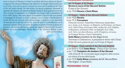 Solenni festeggiamenti San Giovanni Battista