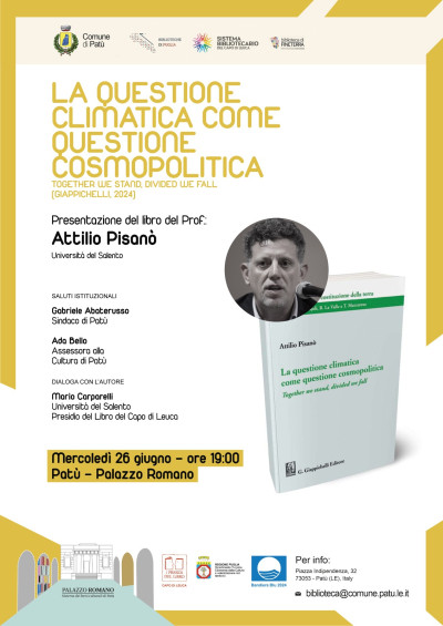 Presentazione del libro LA QUESTIONE CLIMATICA COME QUESTIONE COSMOPOLI...