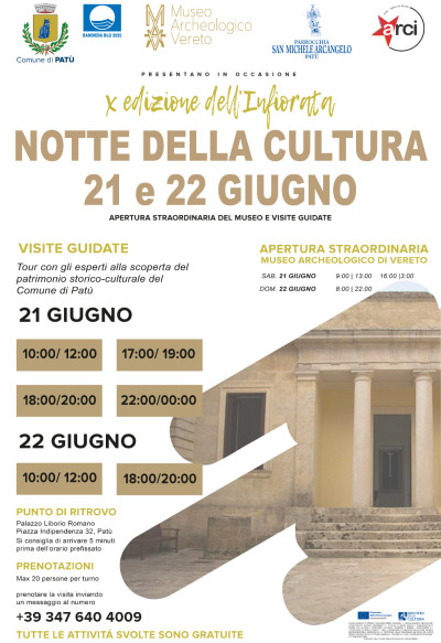 X EDIZIONE DELL'INFIORATA. NOTTE DELLA CULTURA 21 E 22 GIUGNO