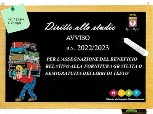 AVVISO PER L’ASSEGNAZIONE DEL BENEFICIO RELATIVO ALLA FORNITURA GRATUIT...