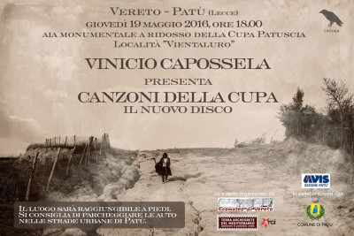 VINICIO CAPOSSELA PRESENTA CANZONI DELLA CUPA IL NUOVO DISCO